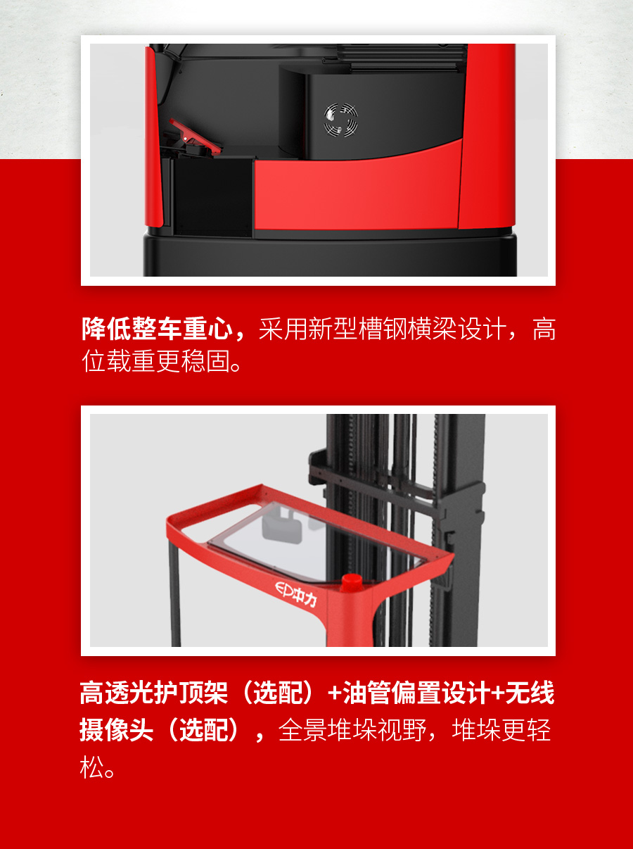 2吨中力牌锂电池前移式叉车CQD20L