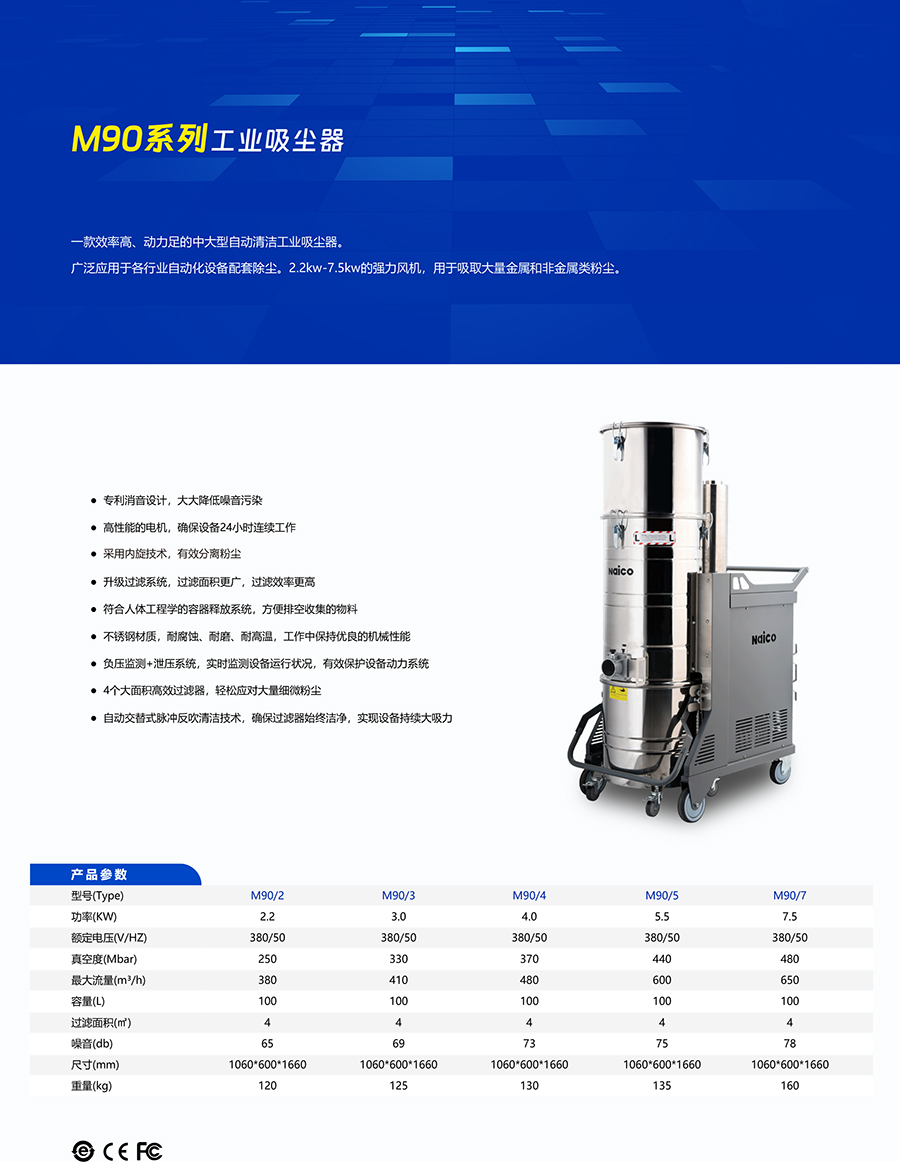 LIFITOL工业吸尘器M90/7（耐高温滤芯）