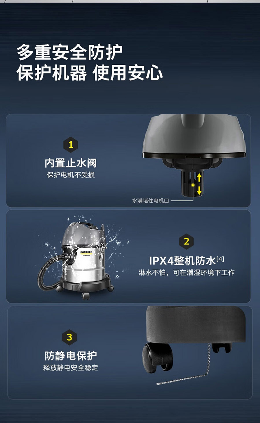 二手卡赫紧凑型干湿两用吸尘器NT 20/1 Me Classic