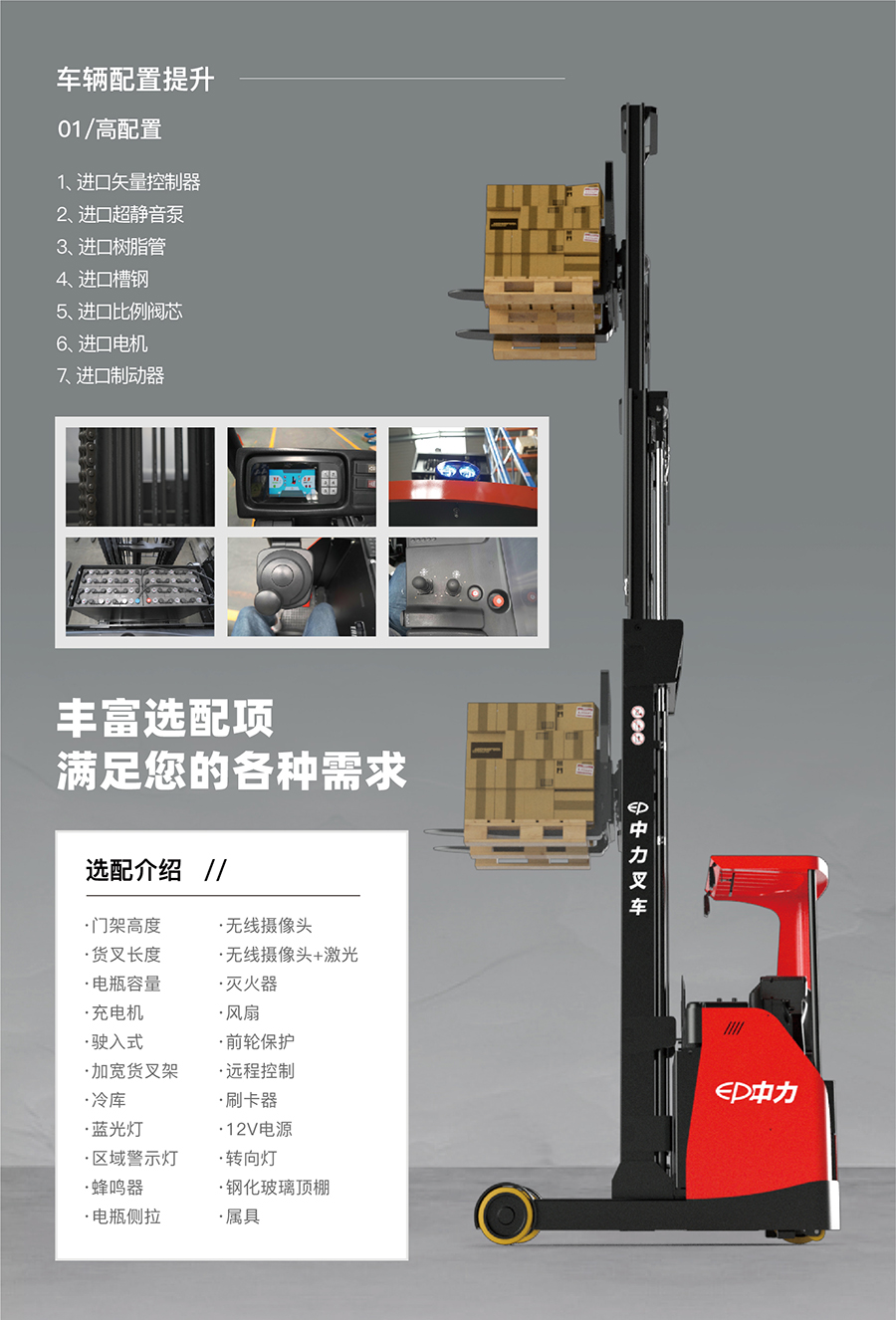 2.5吨中力坐驾门架前移式叉车CQD25RVF