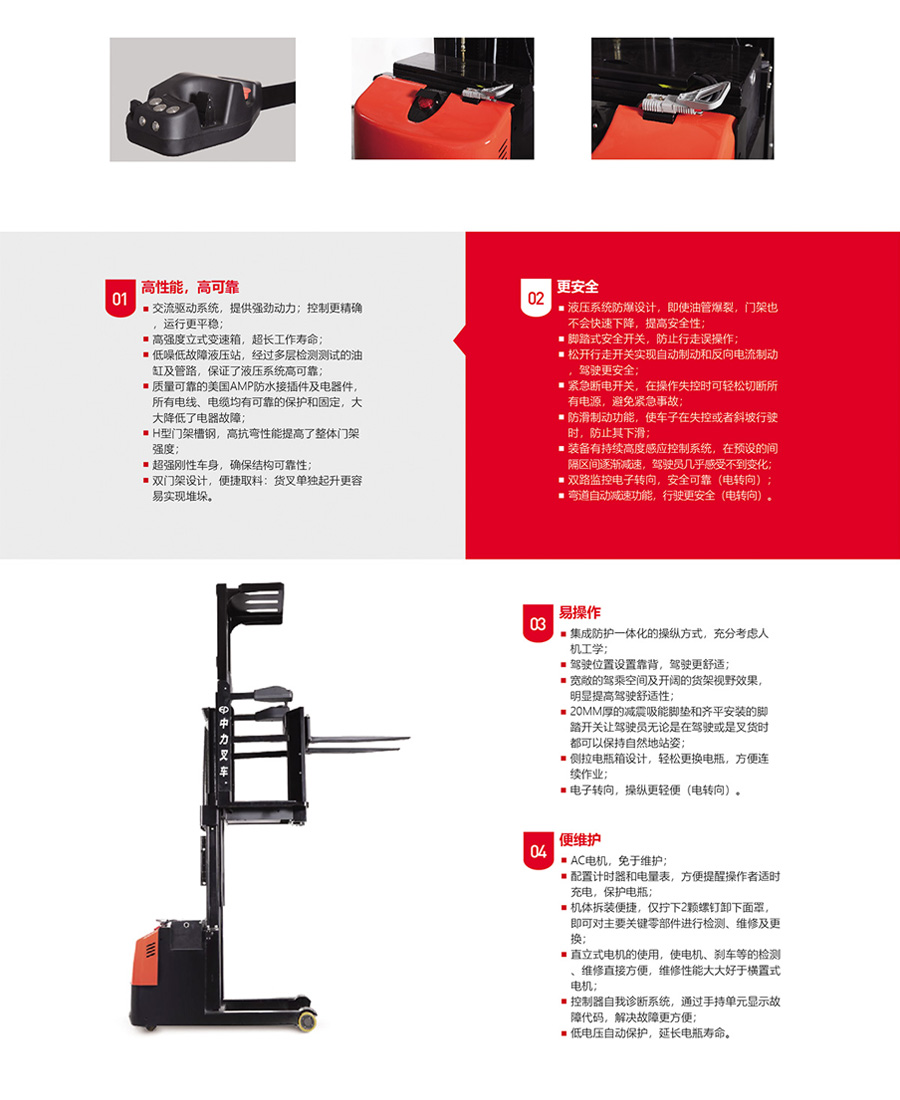 中力0.7吨中位拣选车JX2-3