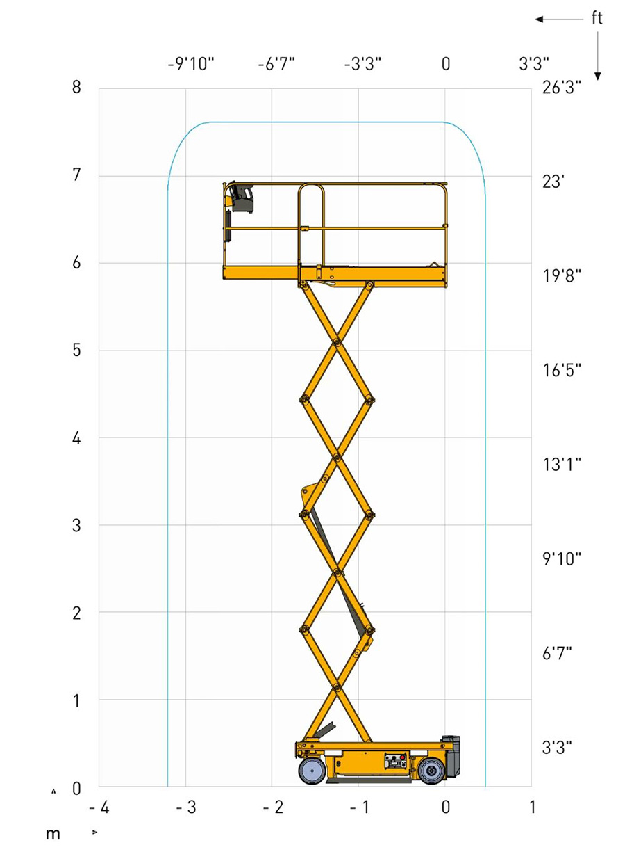 Haulotte8米电动剪叉式高空作业车OPTIMUM 8