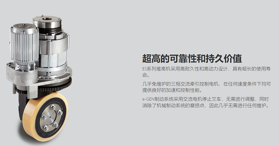 二手1.6吨科朗步行式货叉覆盖式堆高机ES4000-1.6