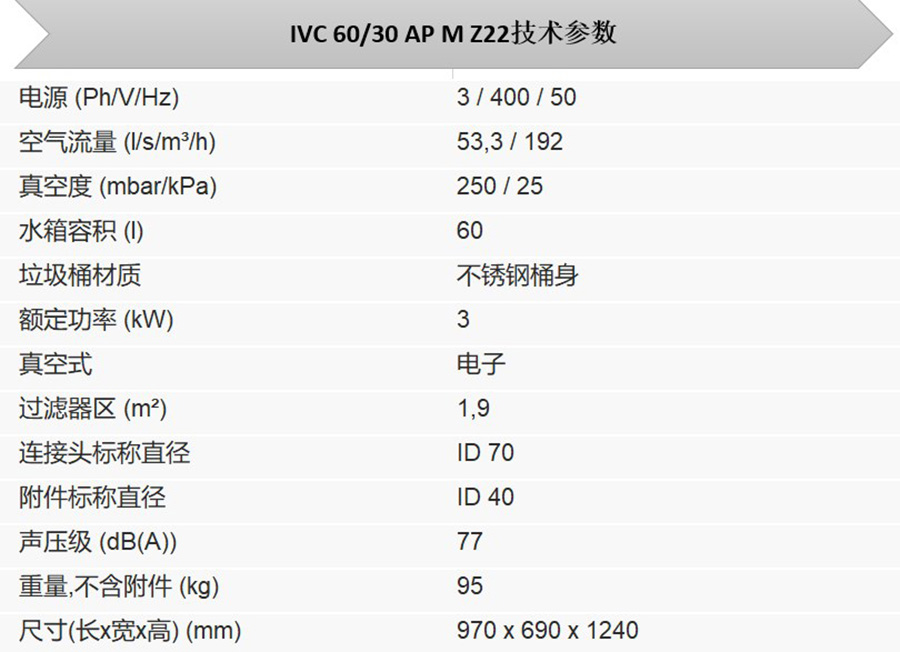 卡赫 防爆工业吸尘器IVC 60/30 Ap M Z22