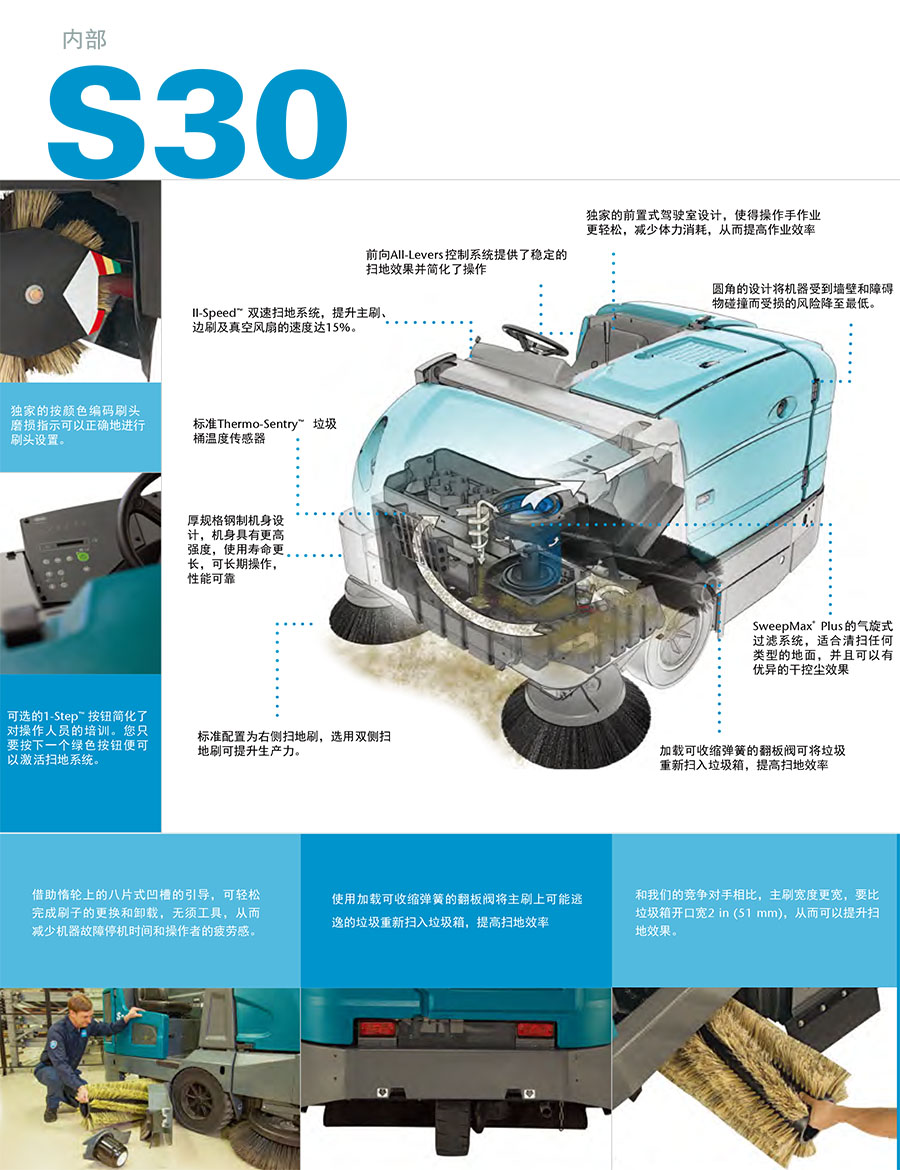 二手坦能驾驶式扫地机S30