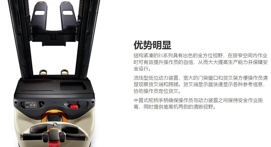 二手1.6吨科朗步行式货叉覆盖式堆高机ES4000-1.6