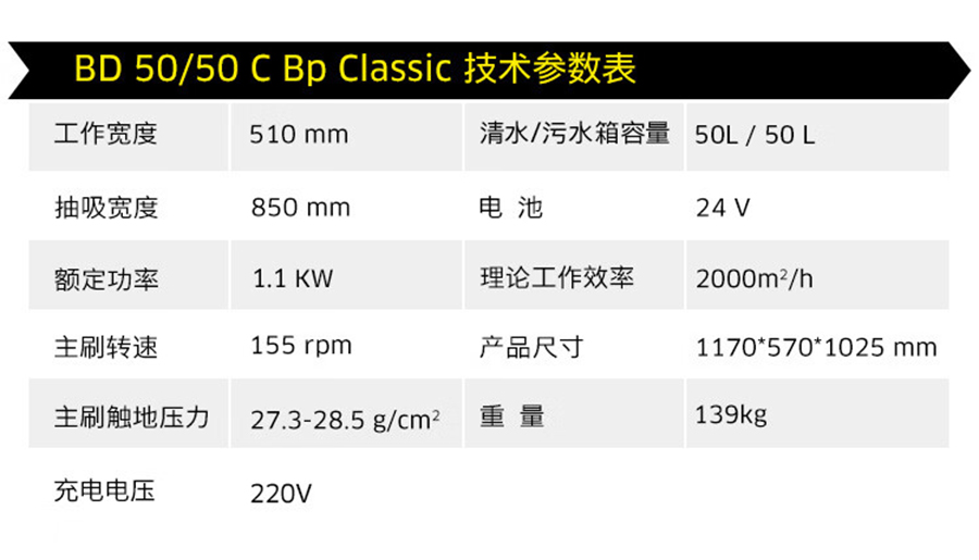 二手卡赫手推式洗地机BD 50/50 C Bp Classic