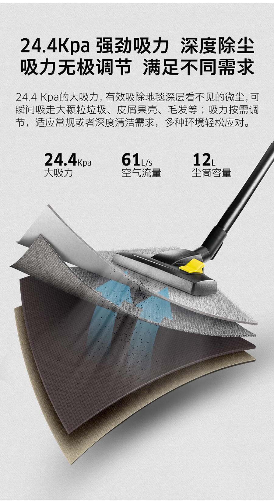 卡赫 商用干式吸尘器T 12/1