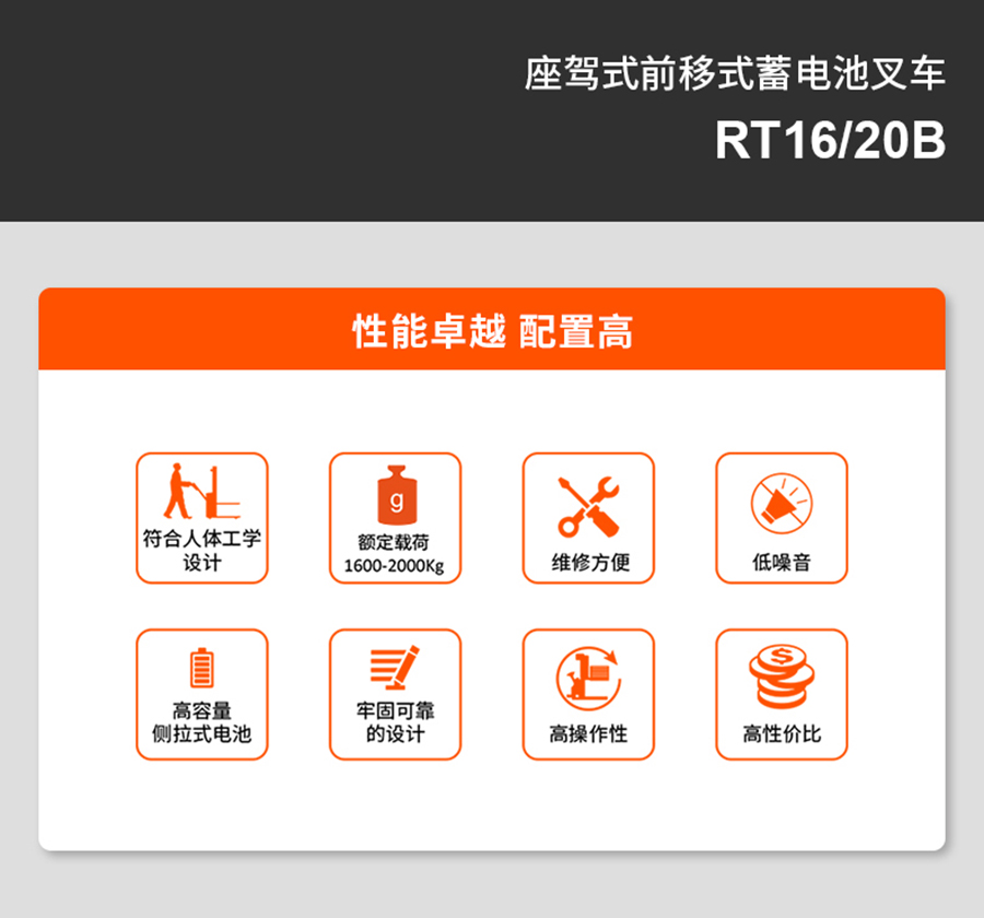 2吨诺力前移式叉车RT20B