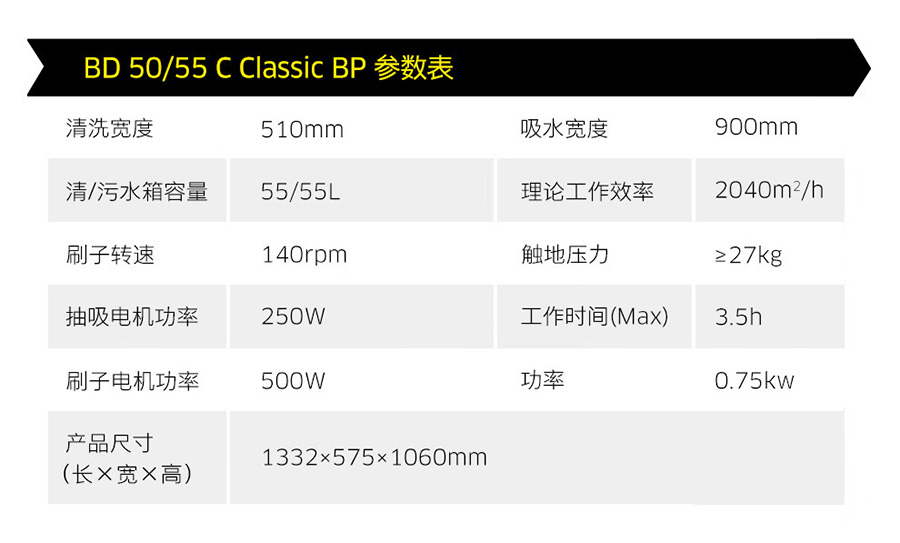 卡赫 手推式洗地机BD 50/55 C Classic Bp