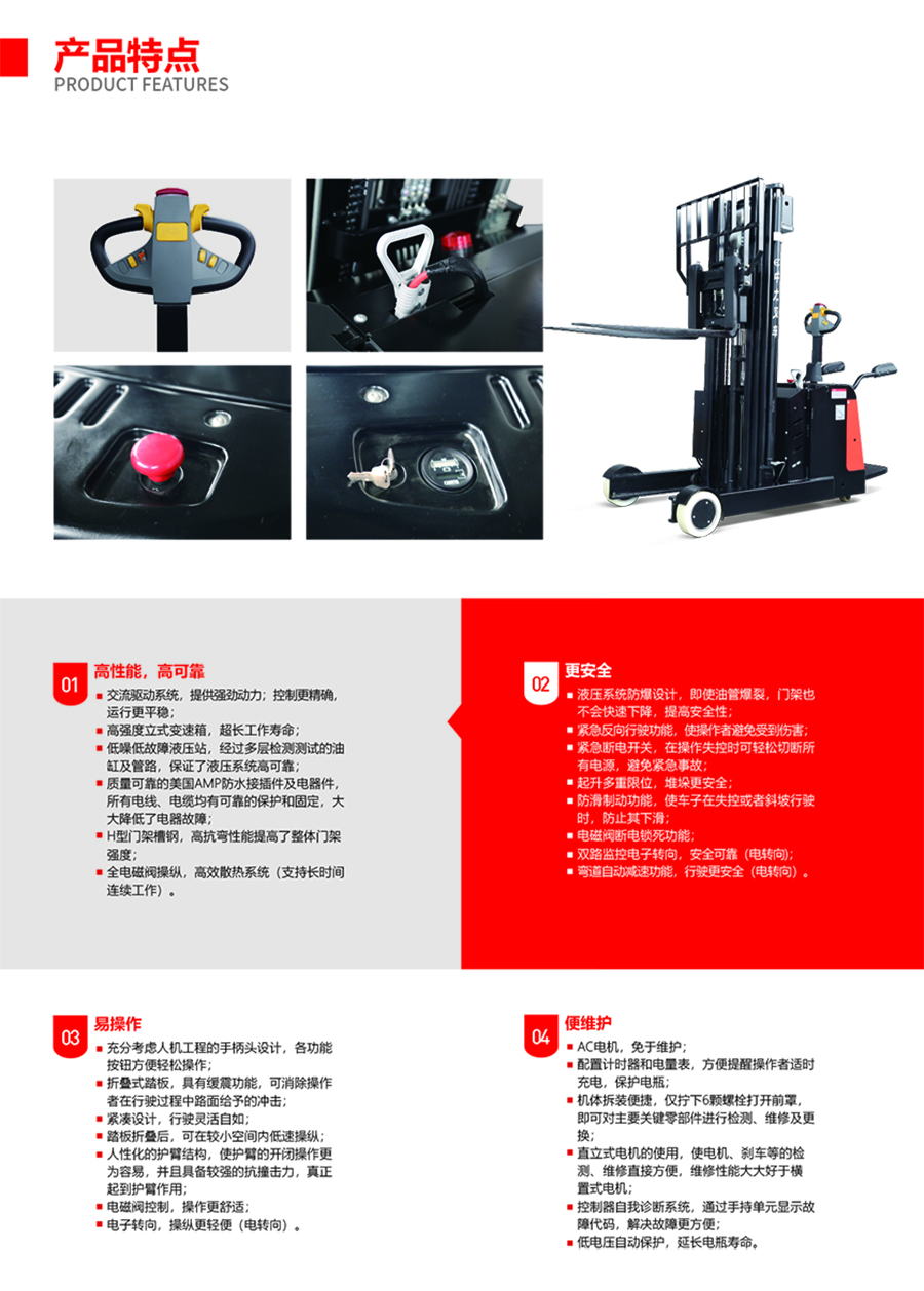 1.5吨中力牌前移式堆高机CQE15R