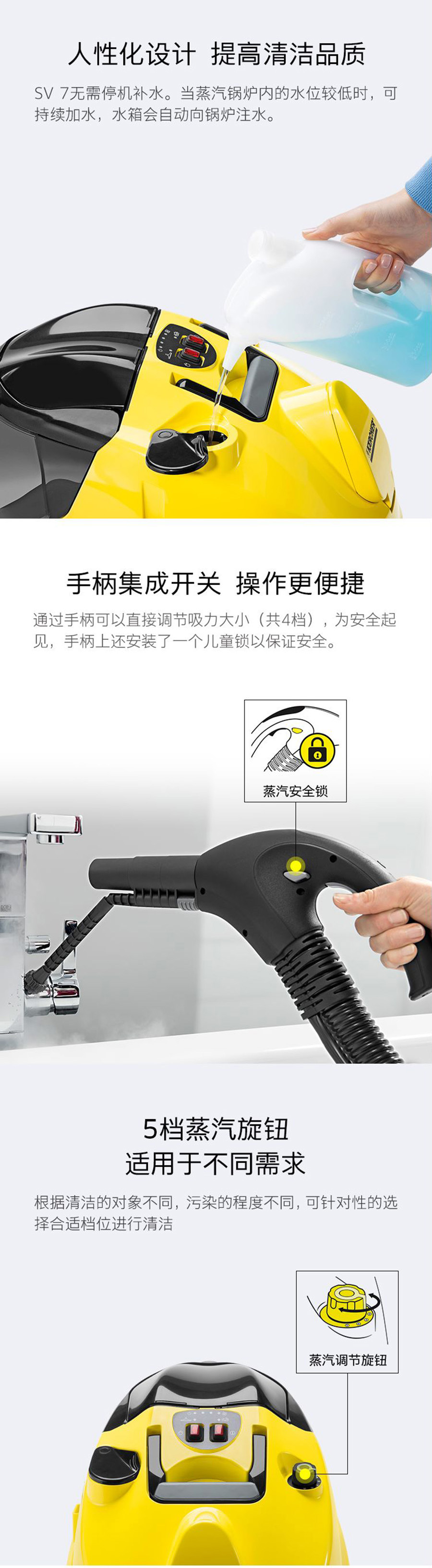 二手卡赫蒸汽吸尘器SV 1802