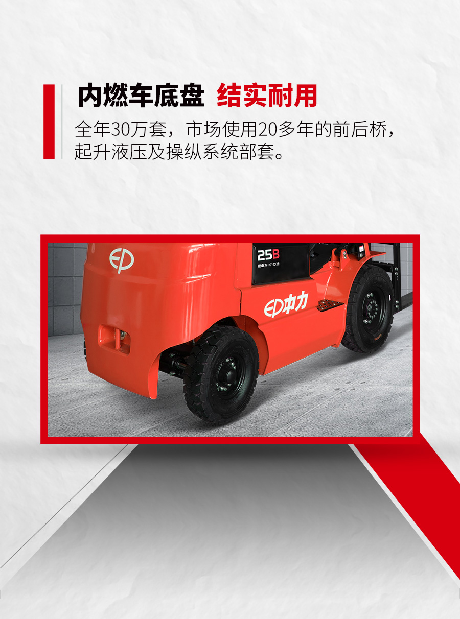 2.5吨中力牌锂电平衡重叉车ICE252B2