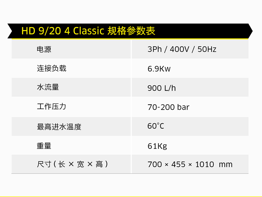 卡赫 冷水高压清洗机HD 9/20-4 Classic