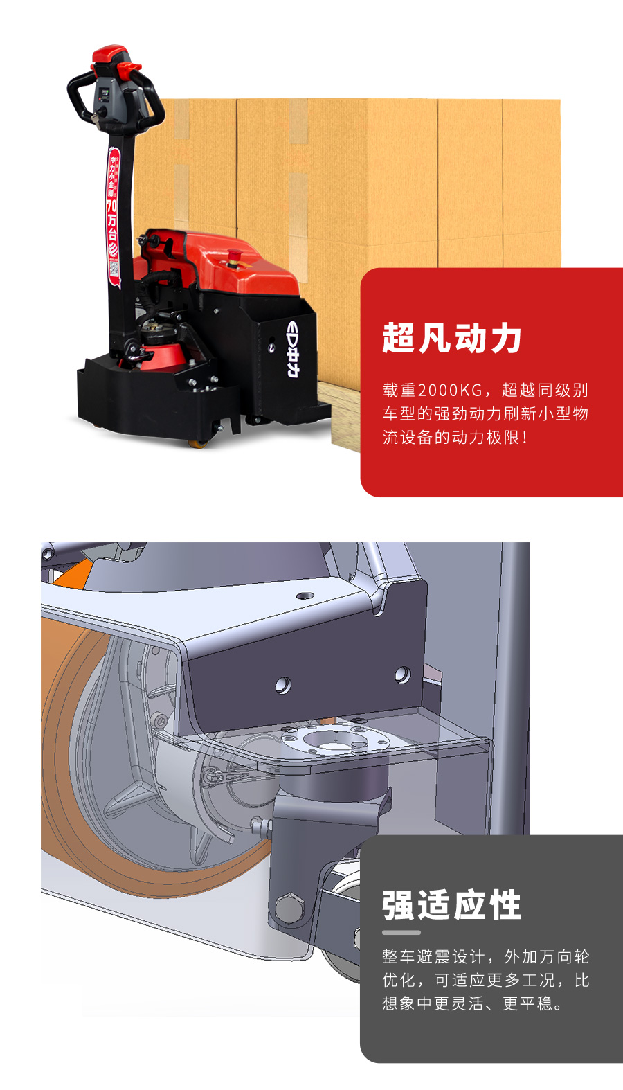 2吨中力牌搬运车大金刚EPT20-ET