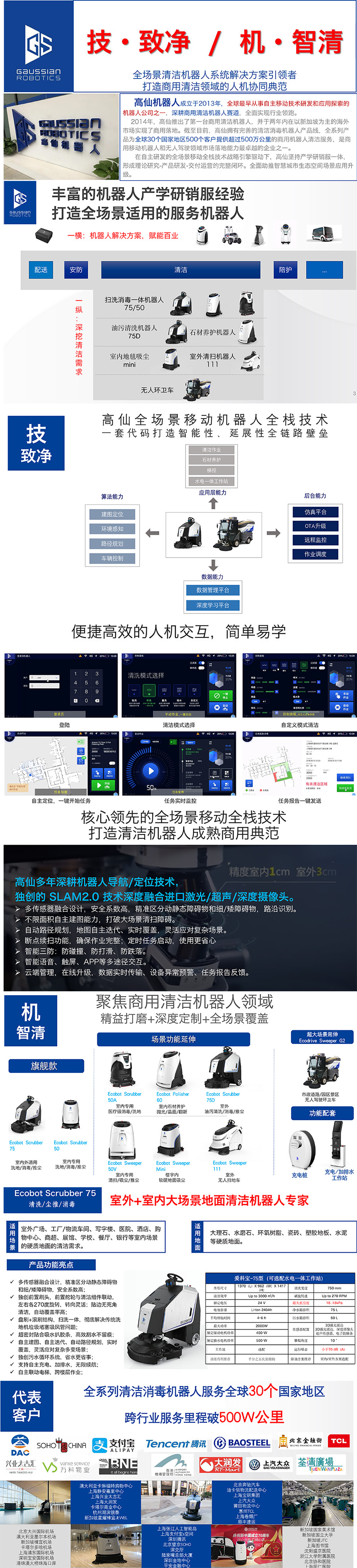 二手高仙Scrubber 75商用清洁机器人