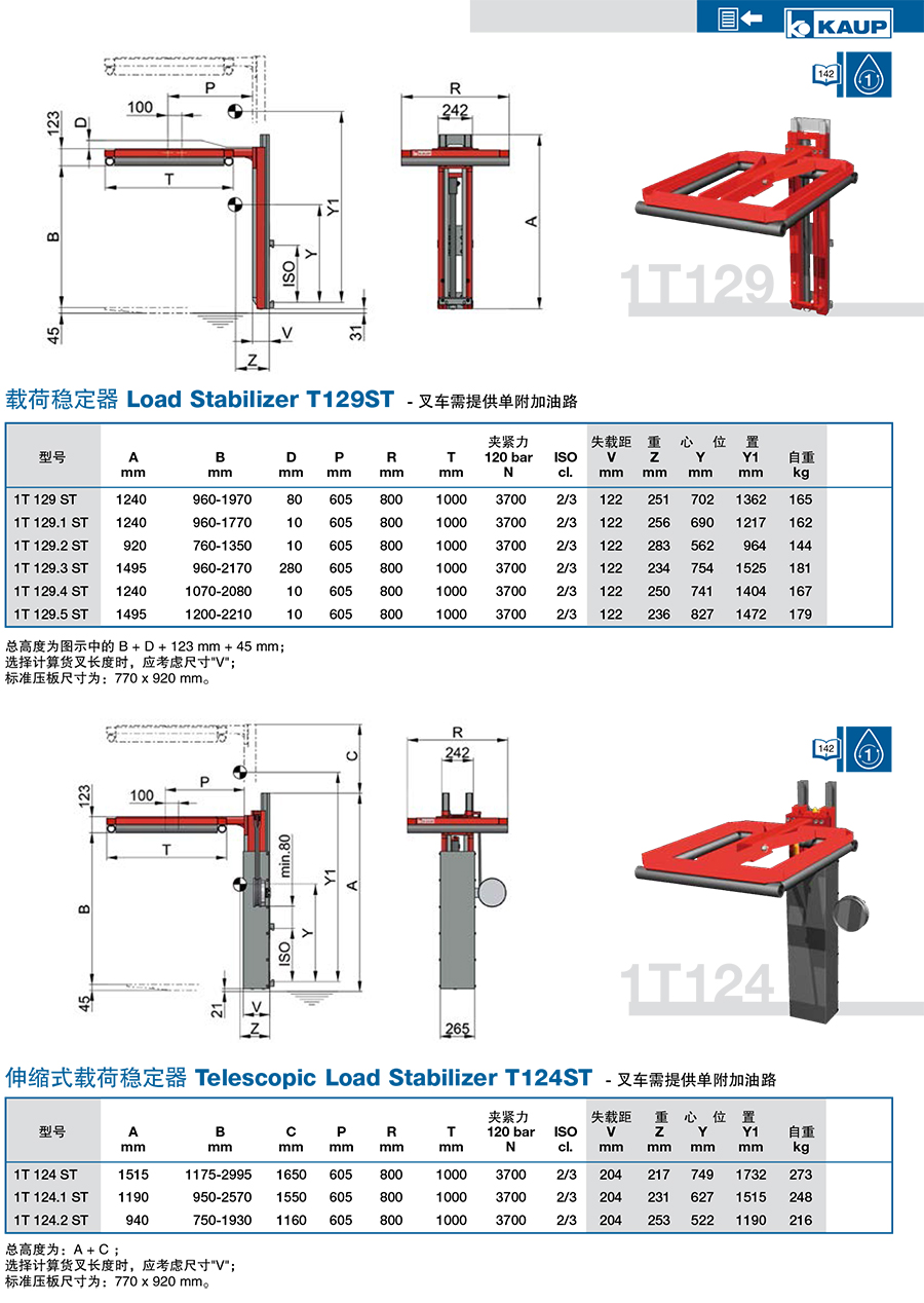 KAUP靠普牌载荷稳定器T129ST